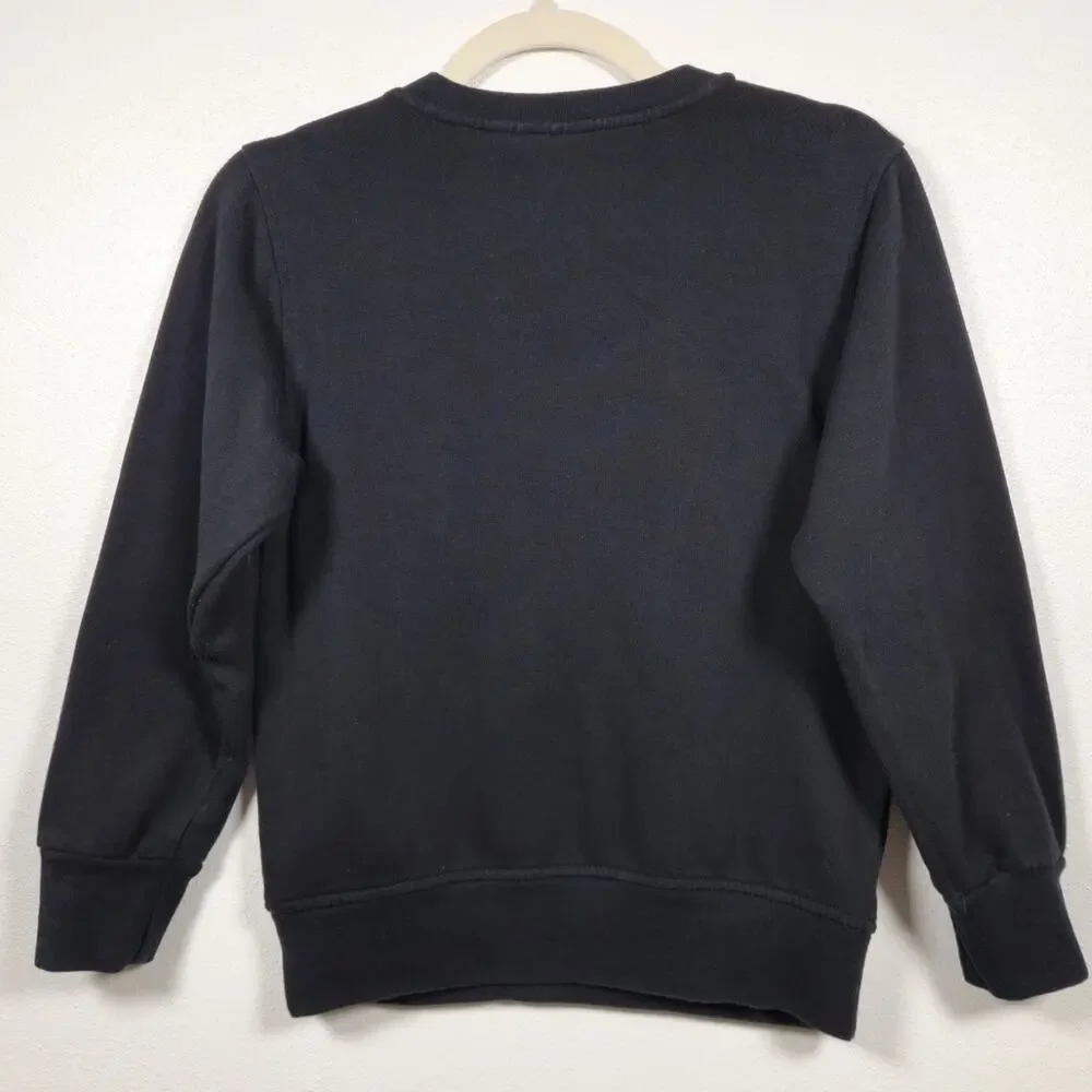 Minecraft Mad Engine Creeper Black Crewneck Sweatshirt Youth Medium
